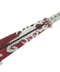 Red Scorpion 8.5" Practice Balisong Butterfly Trainer with No Offensive Blade 6 B01KLWE3EK.PT04
