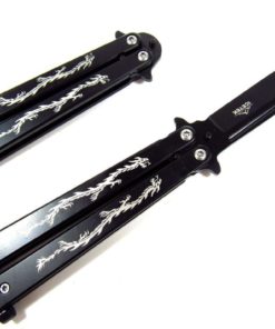 Alternative view of 8.5" Practice Balisong Butterfly Trainer with No Offensive Blade