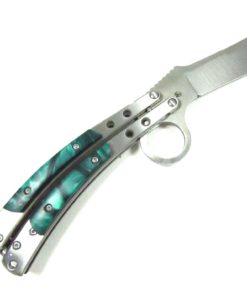 Alternative view of Curve 8.5" Practice Balisong Butterfly Trainer with No Offensive Blade