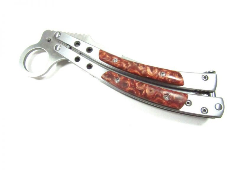 Curve 8.5" Practice Balisong Butterfly Trainer with No Offensive Blade - $15.99