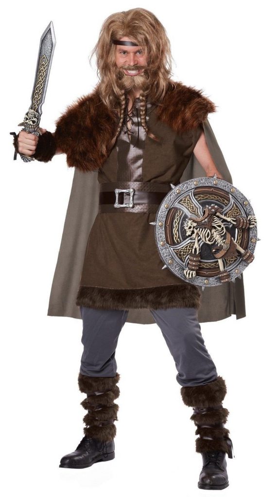 California Costumes Men's Mighty Viking Norse God Brown Small/Medium - $43.95