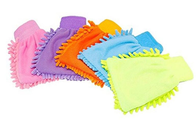 Ning Store Set Of 6 Double Side Use Candy Color Chenille Super Soft Absorbent.. - $18.95