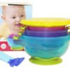 Highest Quality Spill Proof And Stay Put Suction Baby Bowl Set With Lids And .. - $33.95