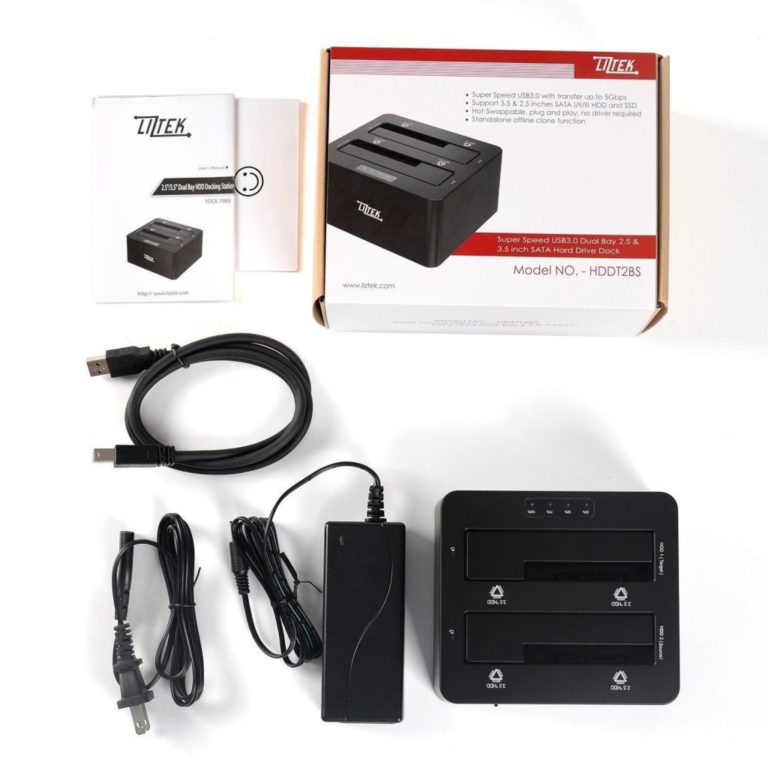 Liztek Hddt2Bs Dual Bay Usb 3.0 Super Speed To 2.5 And 3.5 Inch Sata Hard Dis.. - $40.95