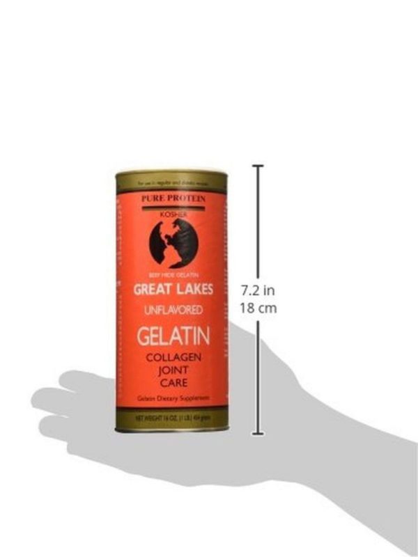 Great Lakes Unflavored Beef Gelatin Kosher 16 Ounce Can 16 Ounce (Pack Of 1) - $25.95