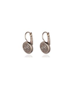 Anne Klein "Flawless" Rose Gold Crystal Pave Drop Earrings - $24.95