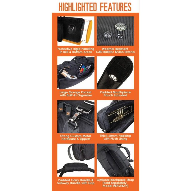 Protec Deluxe Trumpet Bag Instrument Case Black - $210.95