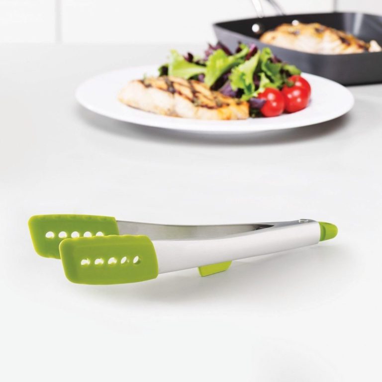 Joseph Joseph Steel Tongs With Integrated Tool Rest And Elevate Green - $19.95