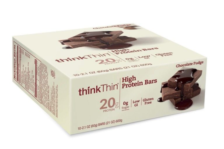 Thinkthin High Protein Bars Chocolate Fudge 2.1 Ounce (Pack Of 10) 10 Count - $19.95