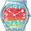Swatch Women's Gs124 Quartz Rainbow Dial Plastic Watch - $37.95
