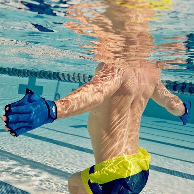Speedo Aqua Fit Swim Training Gloves Royal Small - $24.95