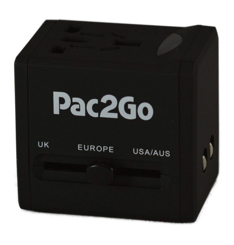 Universal Travel Adapter (Uk Eu Au Us Plugs) With Dual Usb Charger - All-In-O.. - $28.95