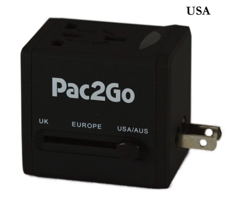 Universal Travel Adapter (Uk Eu Au Us Plugs) With Dual Usb Charger - All-In-O.. - $28.95
