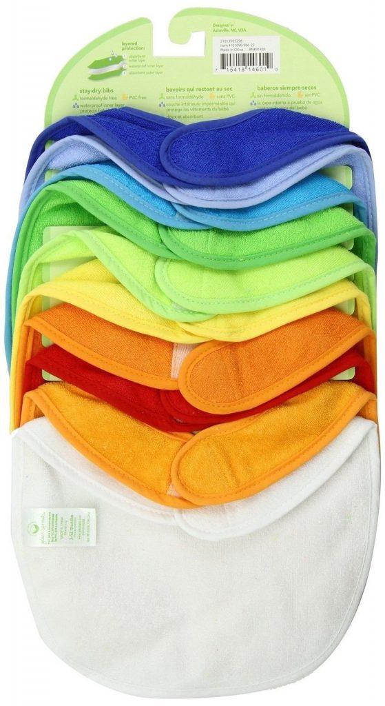 Green Sprouts Stay-Dry Infant Bibs 10 Count Blue Set (10Pk) 3-12M - $19.95