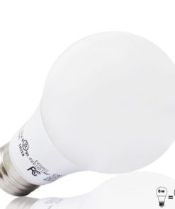6 Pack 6W Ul-Listed A19 Led Bulb 40W Equivalent 2700K Soft White E26 Medium B.. - $22.95