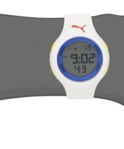 Puma Unisex Drop Digital Display Analog Quartz Watch White/Blue - $45.95