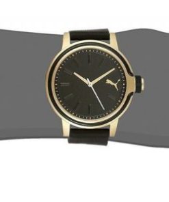 Puma Women's Pu103772005 Ultraviolet Analog Display Quartz Watch Black Gold - $45.95