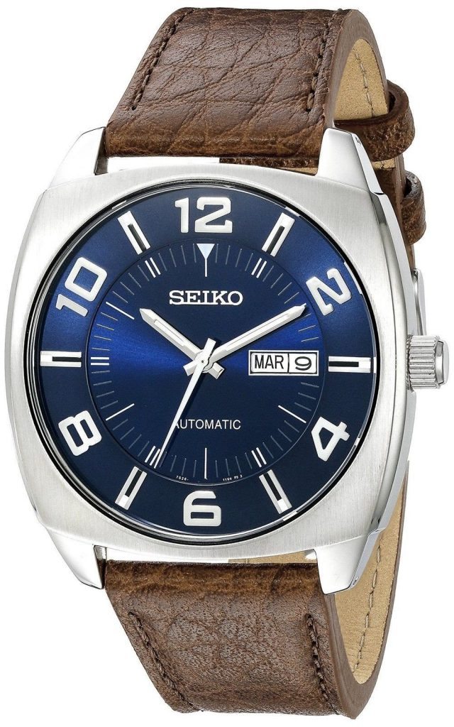 Seiko Men's Snkn37 Stainless Steel Automatic Self-Wind Watch With Brown Leath.. - $120.95