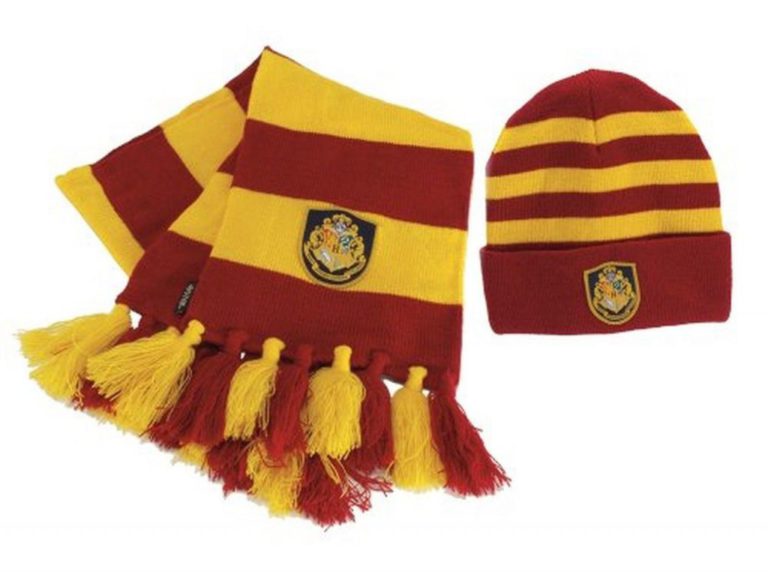 Hogwart's Knit Hat Scarf Yellow One-Size - $32.95
