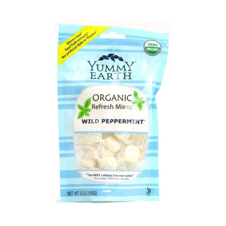 Yummy Earth Organic Candy Drops Wild Peppermint - 3.3 Oz - Case Of 6 - $31.95