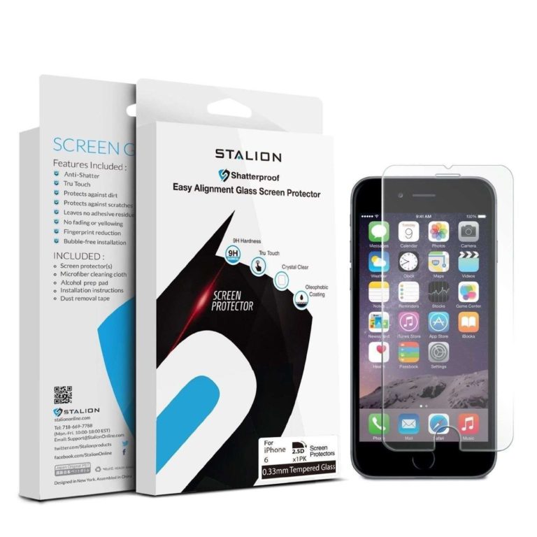 Iphone 6 Screen Protector: Stalion Shield Tempered Liquid Glass Shatterproof .. - $12.95