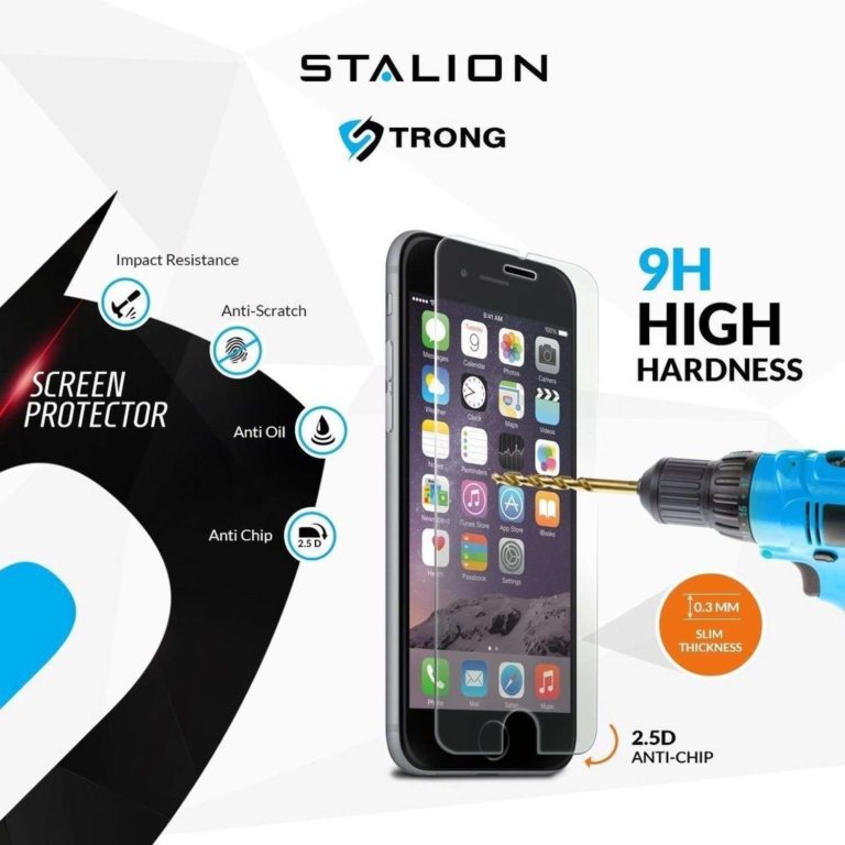 Iphone 6 Screen Protector: Stalion Shield Tempered Liquid Glass Shatterproof .. - $12.95