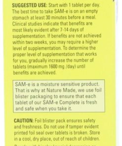Nature Made Sam-E Complete 400Mg 36 Tablets - $29.95
