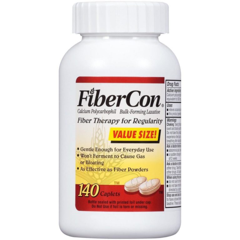 Fibercon Fiber Therapy For Regularity With Calcium Polycarbophil (140-Count C.. - $18.95