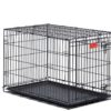 Midwest Life Stages Folding Metal Dog Crate Double Door 42-Inch W/Divider - $65.95