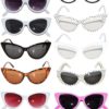 Stylish Fashion Vintage Cat Eye Sunglasses Uv Protection Pc Lens - $22.95