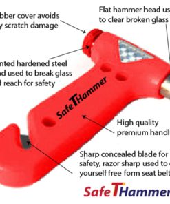 Safethammer Seatbelt Cutter Window Breaker For Car Emergency Kit (Pack Of 2) - $21.95