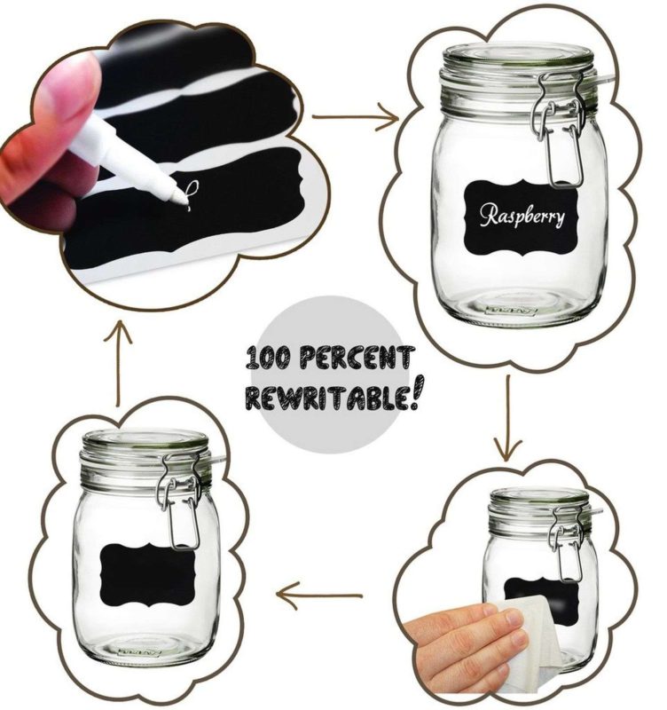 Laminas 50 Chalkboard Labels Kit Complete Bundle Pack Jars Tins Or Any Other .. - $11.95