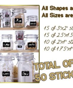 Laminas 50 Chalkboard Labels Kit Complete Bundle Pack Jars Tins Or Any Other .. - $11.95
