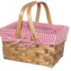 Vintiquewise(Tm) Rectangular Basket Lined With Gingham Lining Small - $26.95