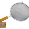 Culina 8" Double Mesh Strainer Stainless Steel Wooden Handle - $15.95
