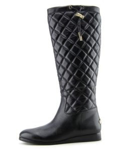 Michael Michael Kors Women's Lizzie Quilted-Leather Boots Black 5 B(M) Us - $128.95