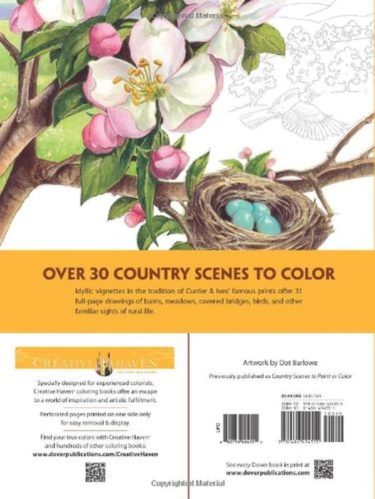 Creative Haven Country Scenes Coloring Book (Adult Coloring) Swiftsly