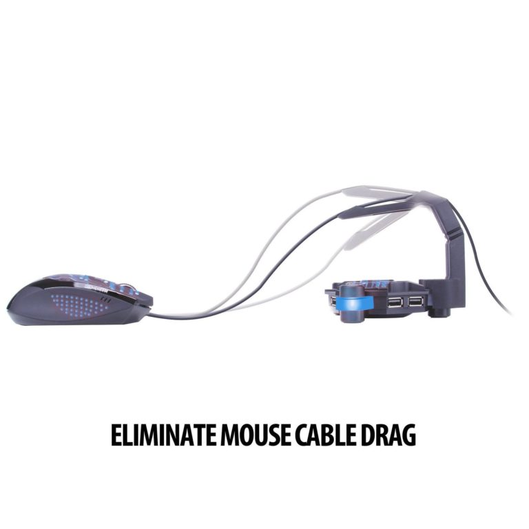 Enhance Gaming Mouse Bungee & Active 2.0 Usb Hub For Cord Management With Fle.. - $24.95