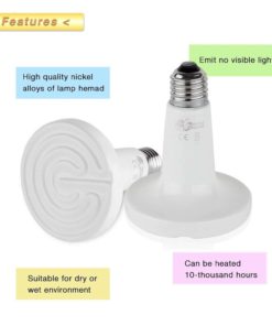 Floureon Ceramic Infrared Bulb Heat Emitter Reptile Lamp 110V 10000 Hours Lon.. - $15.95