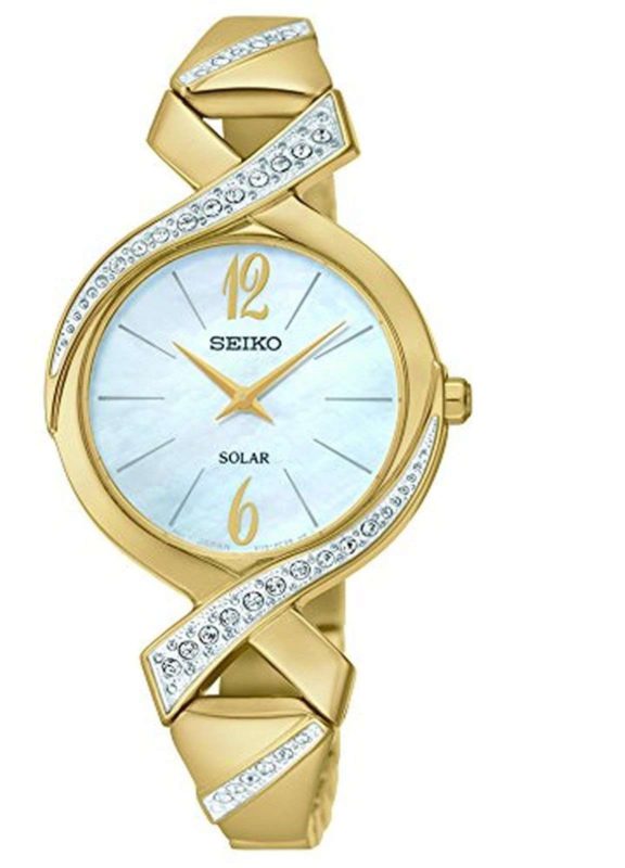 Seiko Women's Sup266 Analog Display Analog Quartz Gold Watch - $138.95