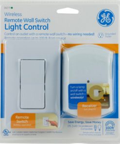 Ge 18279 Wall-Switch Light Control Remote With 1 Outlet Receiver - $24.95