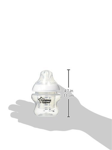 Tommee Tippee Closer to Nature First Feed Baby Bottle, Extra-Slow Flow Breast-like Nipple, BPA-Free - 5 Ounce, 1 Count - $22.95
