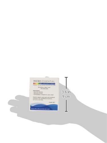 Micro Essential Labs pHydrion Urine and Saliva ph test paper , 15 ft roll with dispenser and chart, ph range 5.5-8.0 - $13.95
