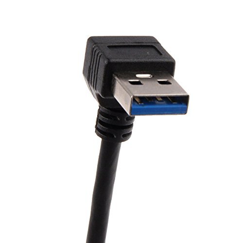 BLUECELL USB 3.0 Right Angle 90 degree Extension Cable Male to Female Adapter Cord, Length: 15cm - $9.95