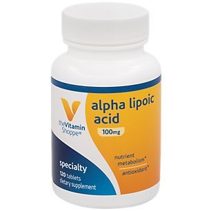 Alpha Lipoic Acid 100mg, Natural Antioxidant Formula to Support Glucose Metabolism Promotes Healthy Blood Sugar, ALA Fights Free Radicals, Gluten Dairy Free (120 Capsules) by The Vitamin Shoppe - $19.95