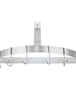 Cuisinart CRHC-22B Chef's Classic Half-Circle Wall-Mount Pot Rack, Brushed Stainless Stainless Steel