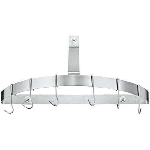 Cuisinart CRHC-22B Chef's Classic Half-Circle Wall-Mount Pot Rack, Brushed Stainless Stainless Steel - $41.95