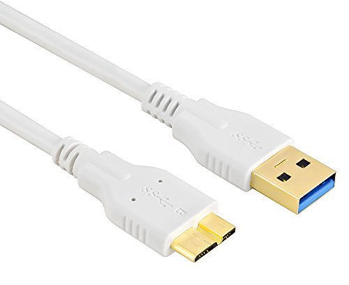 Getwow Samsung Galaxy S5 / Note 3 Ultra Long 3M / 10-Foot Superspeed USB 3.0 Charge and Data Sync Cable (White) 1-Pack 10ft / 3m - $13.95