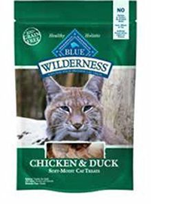 Blue Buffalo Wilderness Soft-Moist Grain-Free Cat Treats Variety Pack - 4 Flavors (Chicken & Duck, Chicken & Trout, Chicken & Salmon, and Chicken & Turkey) - 2 Oz Each (4 Total Pouches) - $25.95