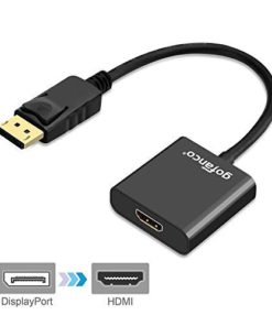 gofanco DisplayPort to HDMI Adapter - Black MALE to FEMALE DP to HDMI Converter for DisplayPort Enabled Desktops and Laptops to Connect to HDMI Displays (DPHDMI) - $12.95